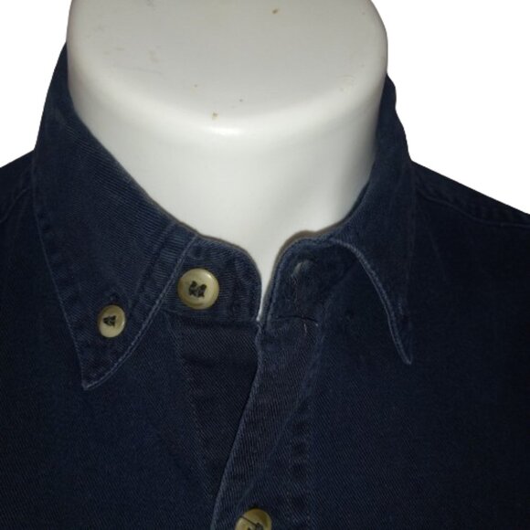 On The Brink Western Rodeo Youth Large 16-18 Dark Blue Shirt - Picture 3 of 8